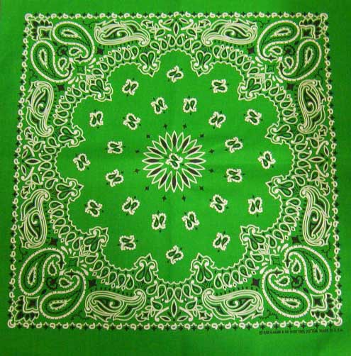 Kelly Green Paisley 