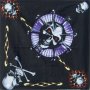 Purple Skull Pigment Printed Bandana