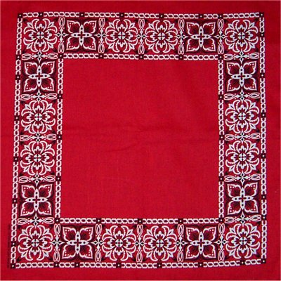 Red Open Center Square