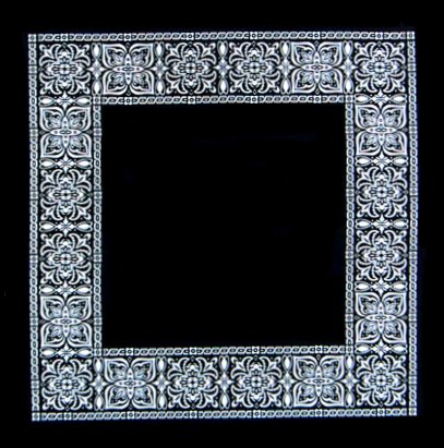 Black Square Open Center Bandana