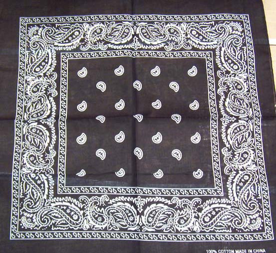 Purple Paisley Bandanna