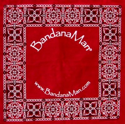BandanaMan Logo Red Bandana