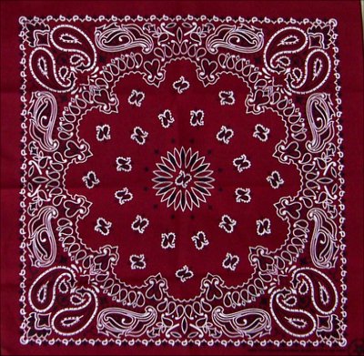 Burgundy Paisley Wholesale Bandanas