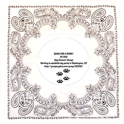 DC Dog Club Custom Printed Bandana