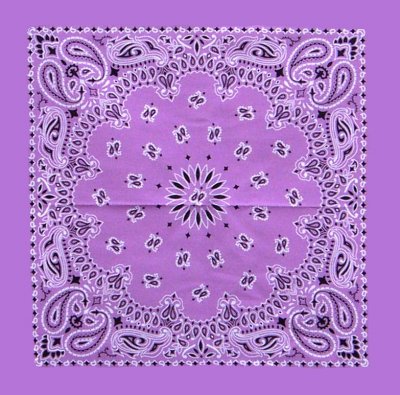 Lavender Paisley Wholesale Bandanna