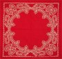 Red Circular Open Center Bandana