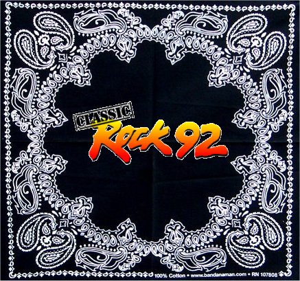 Rock 92 Custom Printed Bandanas